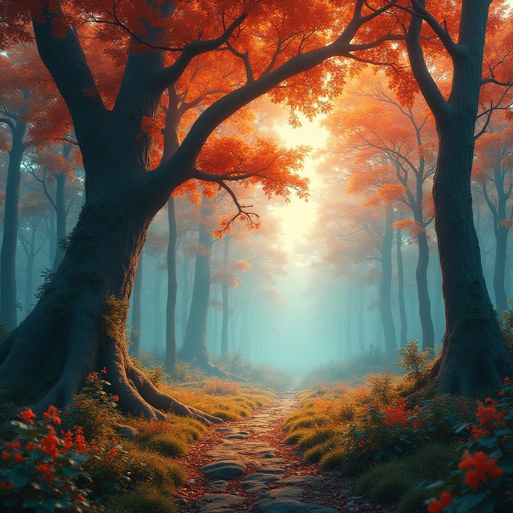 One word prompt: Nature