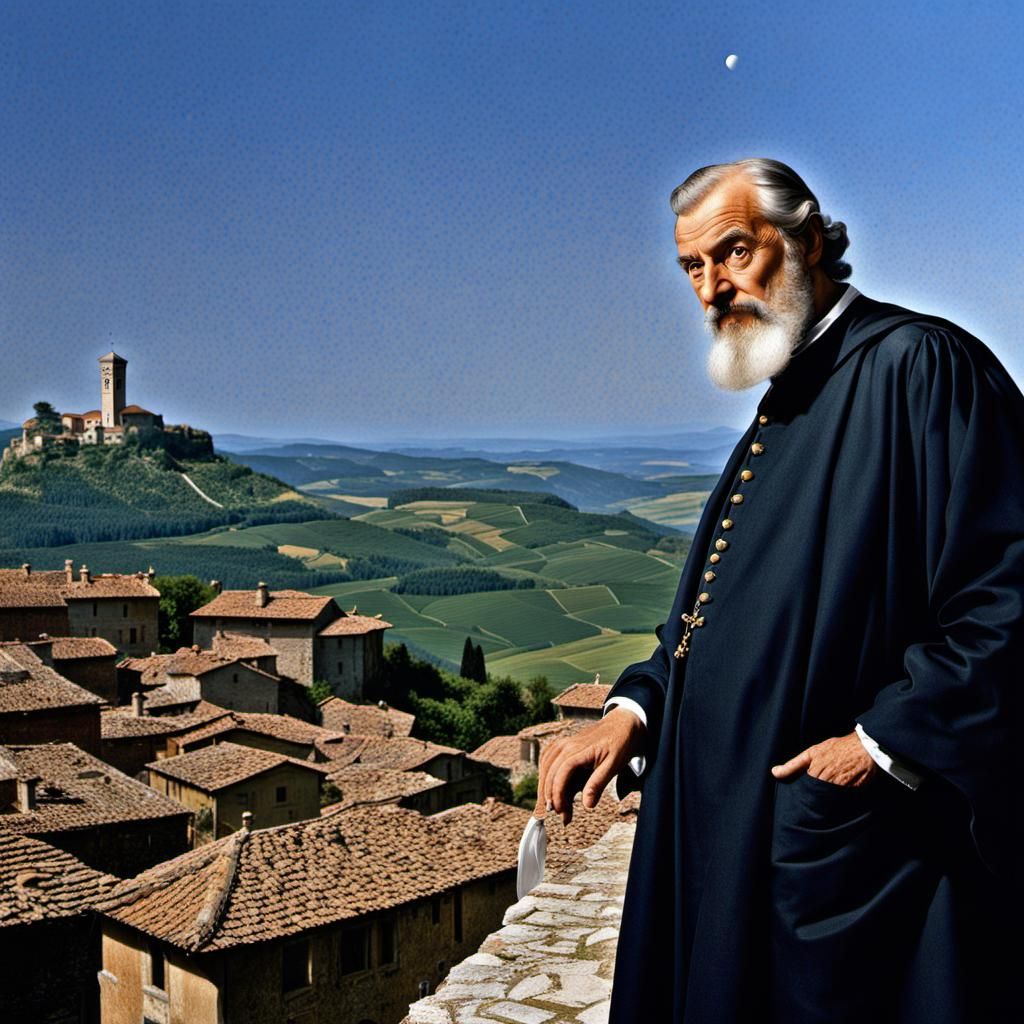 Futuristic Galileo in Italian Village