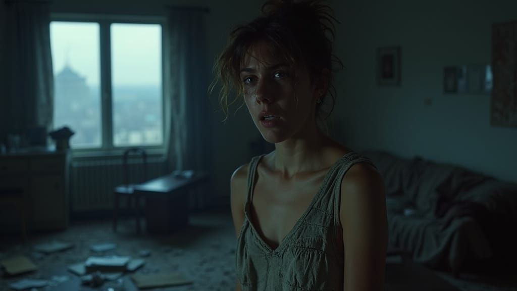 Young Adult Haunted by Betrayal in a Gritty, Moody Room