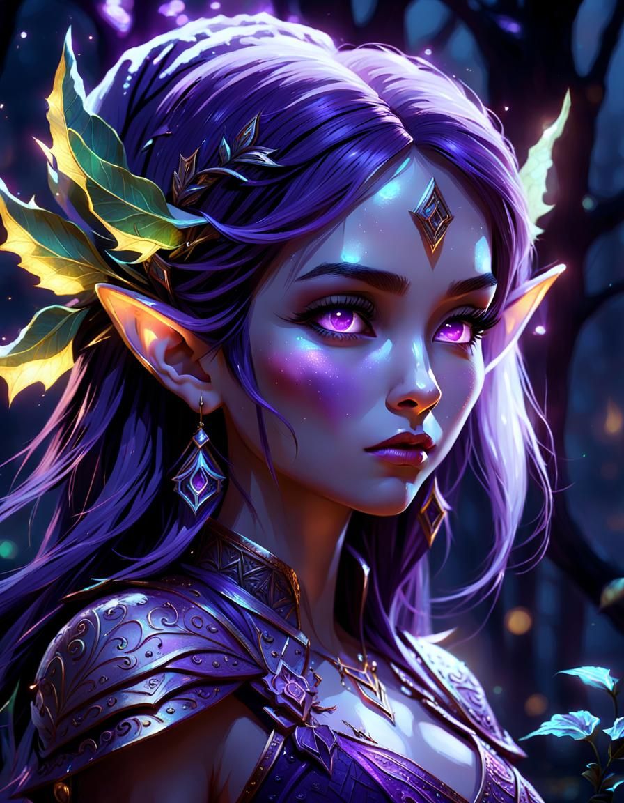 Purple Elf Mage