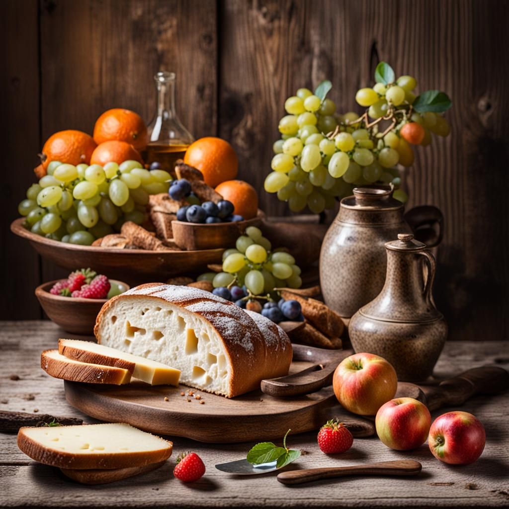 Photorealistic still life