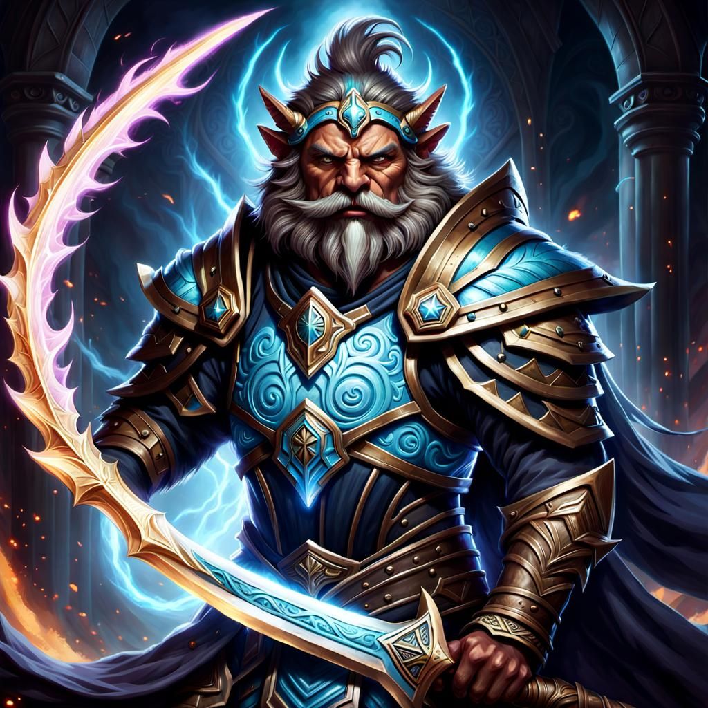 Bugbear Spellblade Portrait in Hyperrealistic Digital Painti...