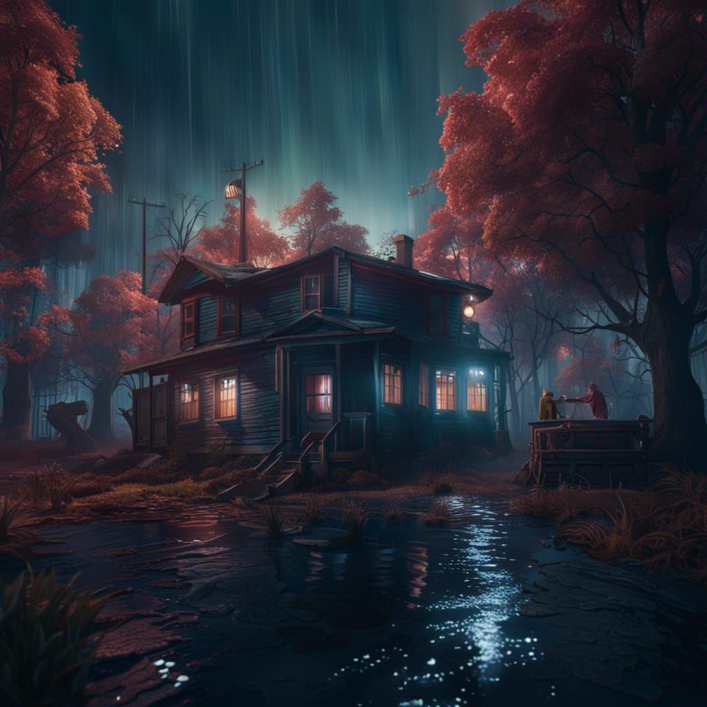 Detailed Matte Painting Inspired by Stranger Things