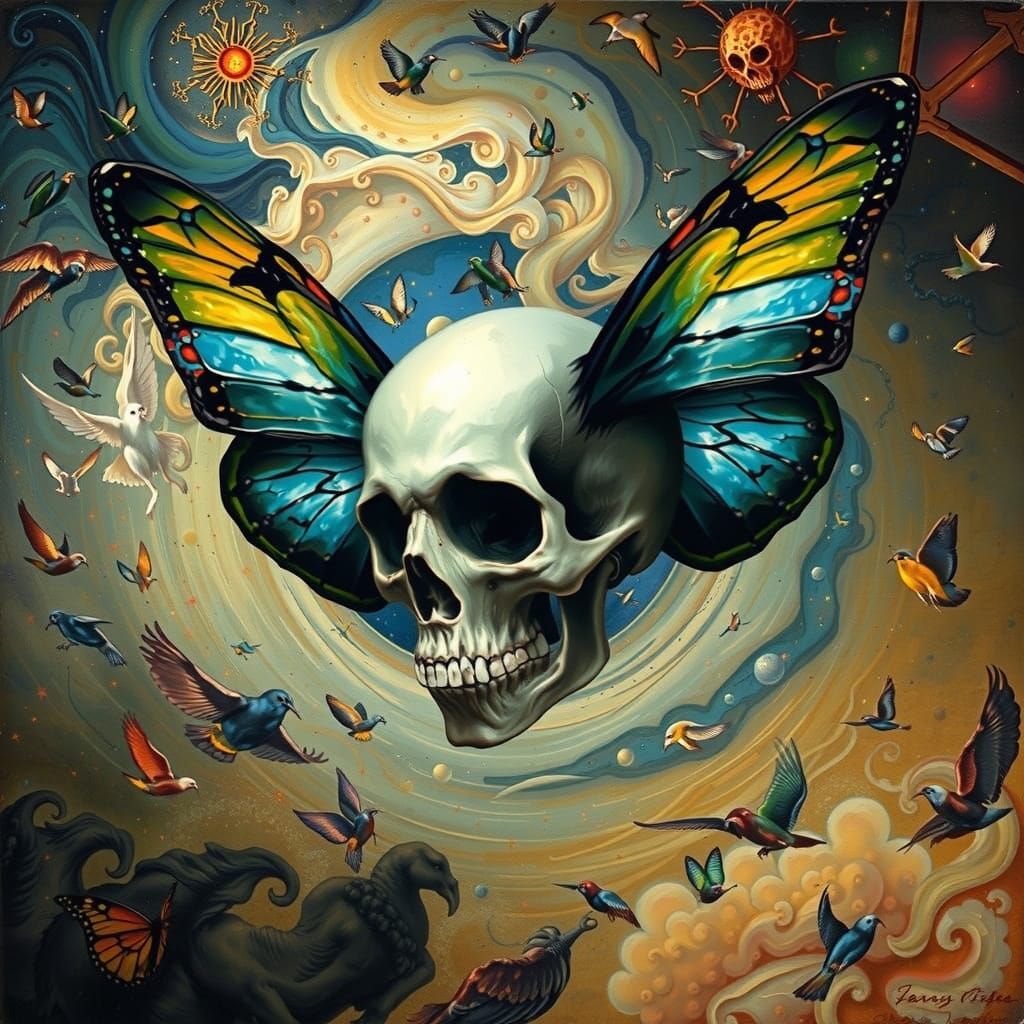 Classical Art with a Macabre Modern Twist