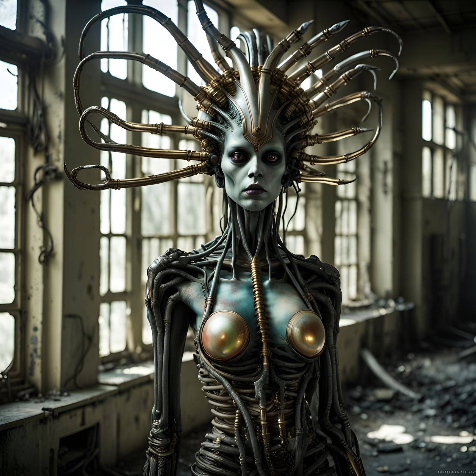 Alien Beauty in Decayed Asylum: Giger-esque Vision