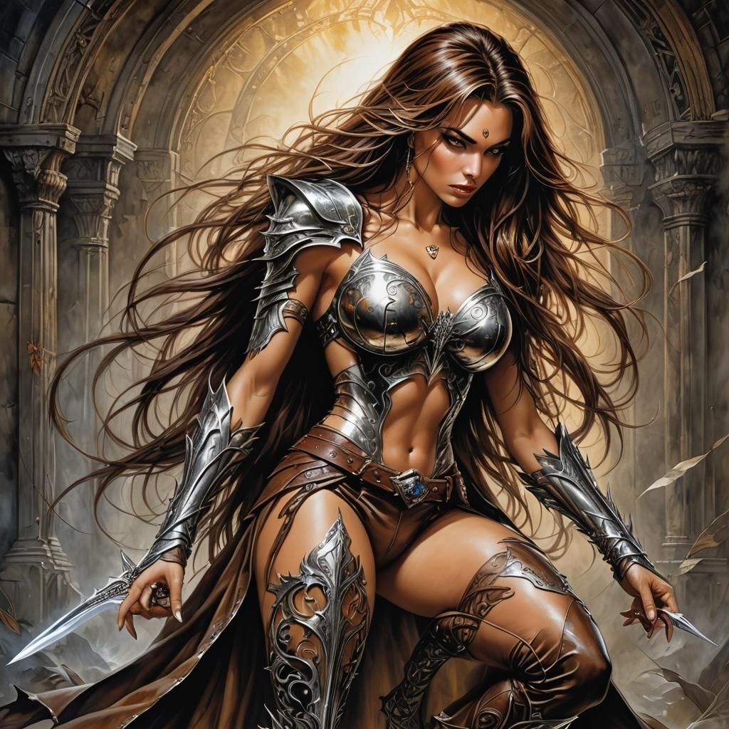 Sara Pezzini Witchblade Portrait in Comic Book Style