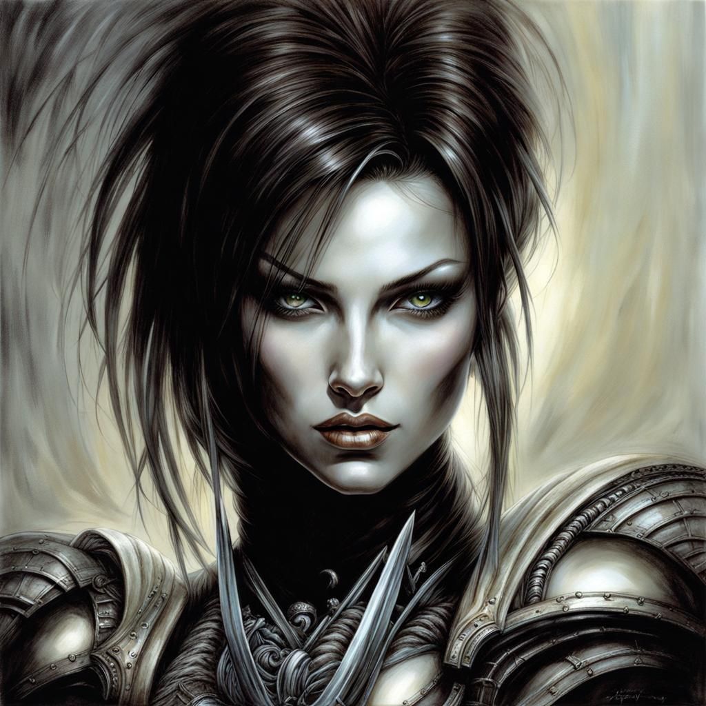 Sarah Kerrigan Portrait in Dark Fantasy Style