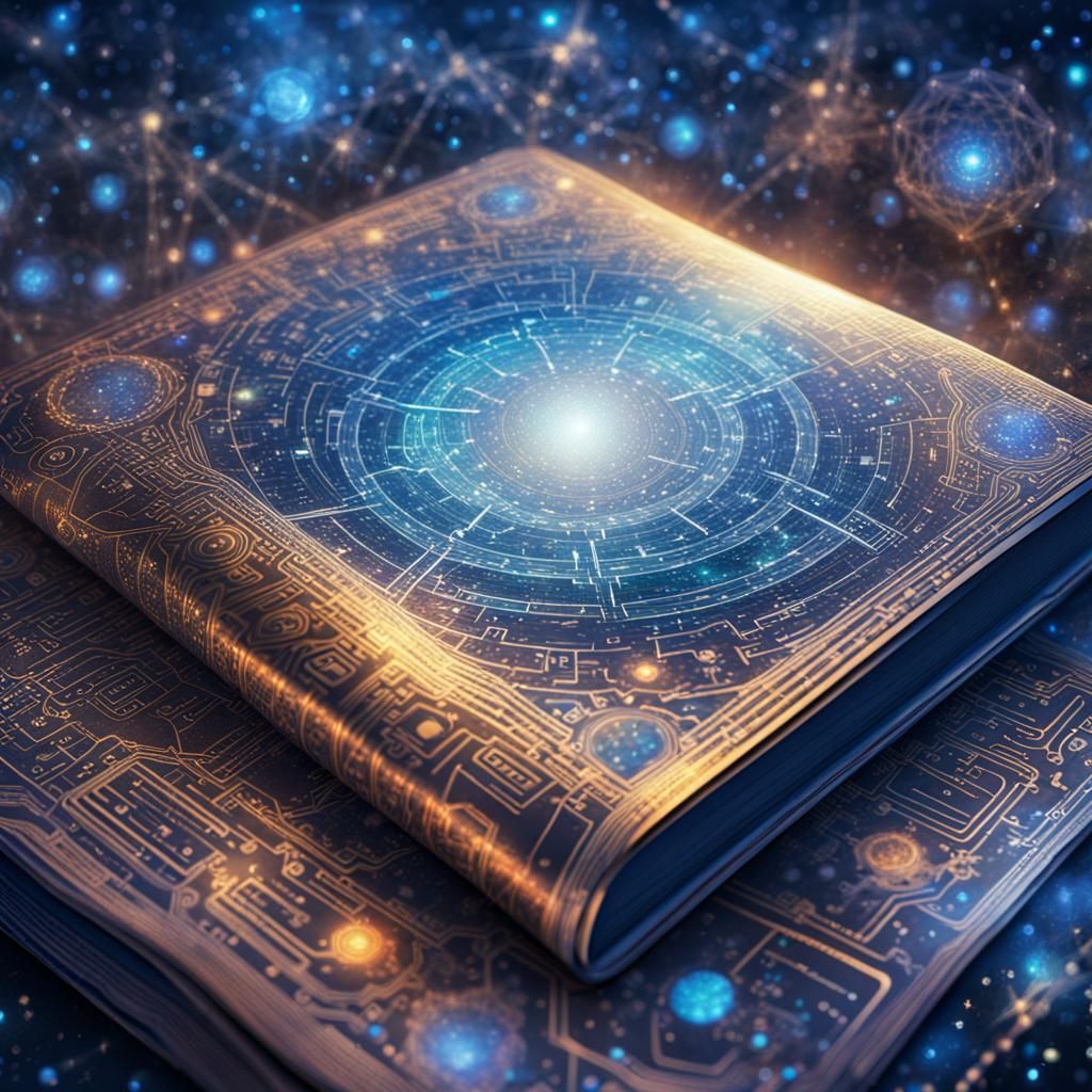 Holographic Book of Stars: Visionary Astral Illustration