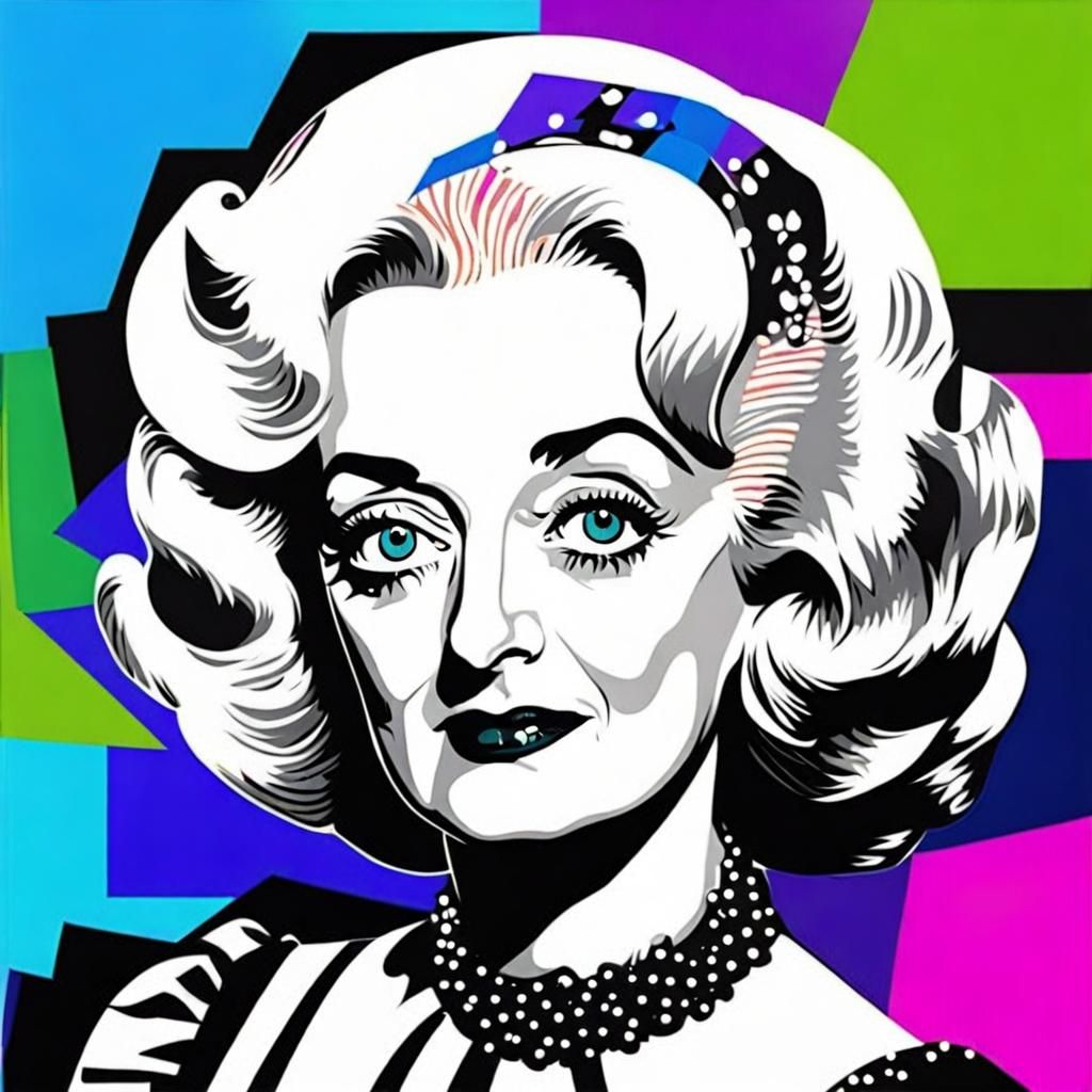 Bette Davis as Baby Jane in Pop Art Style