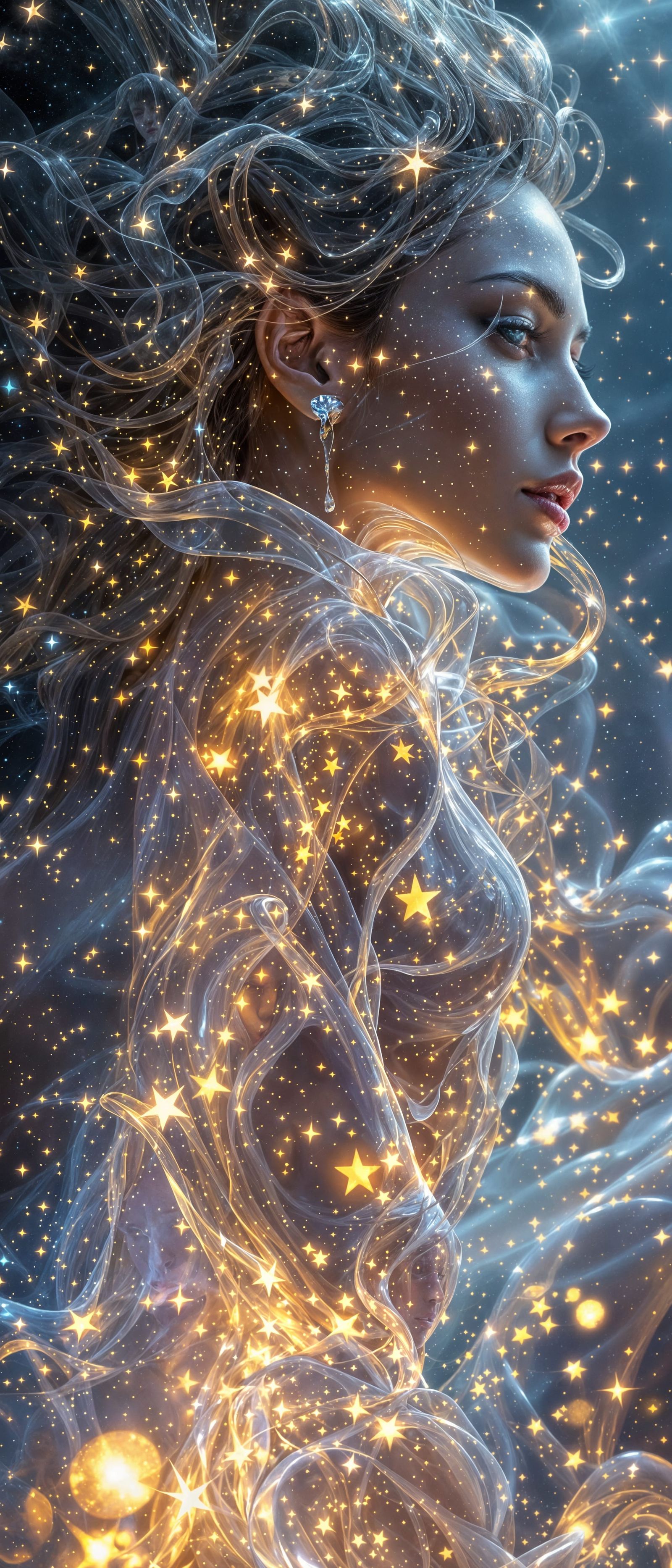 Ethereal Starlight Goddess Shines in Radiant Glory