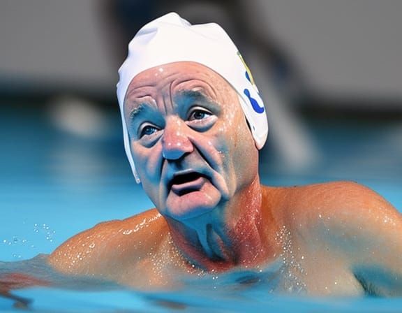 Bill Murray Wins at Artistic Swimming Olympics