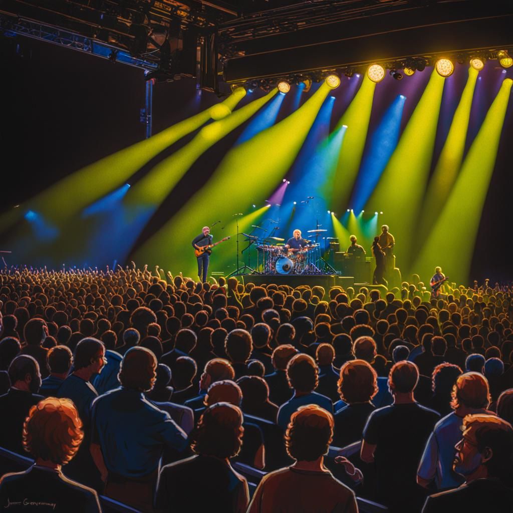 Phish Concert: Professional Photography Meets Oil Painting