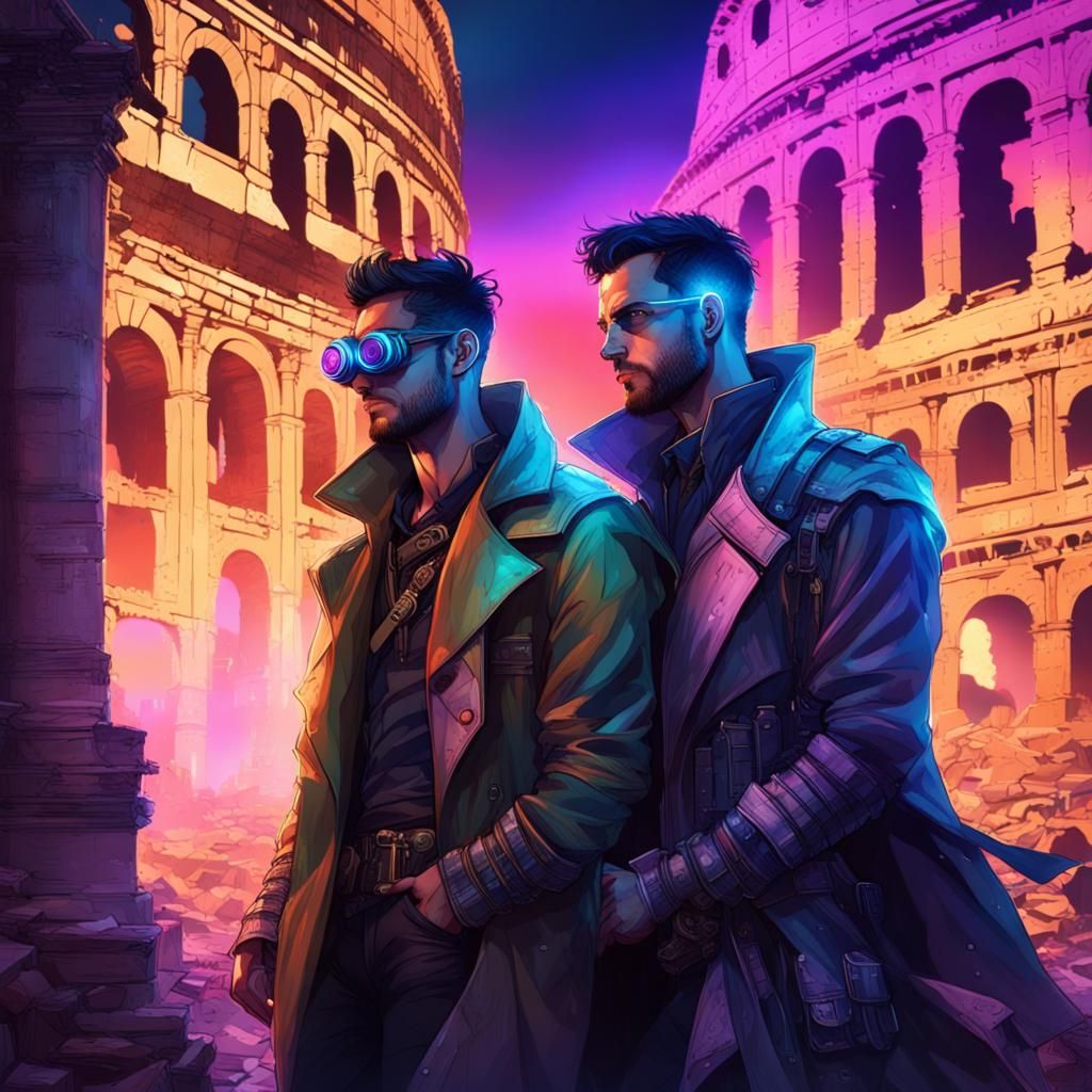 A cyberpunk and steampunk mashup of two time travelling gay ...