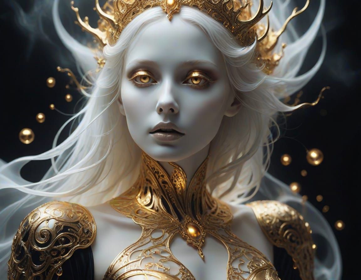 Ethereal Ghost in Golden Splendor