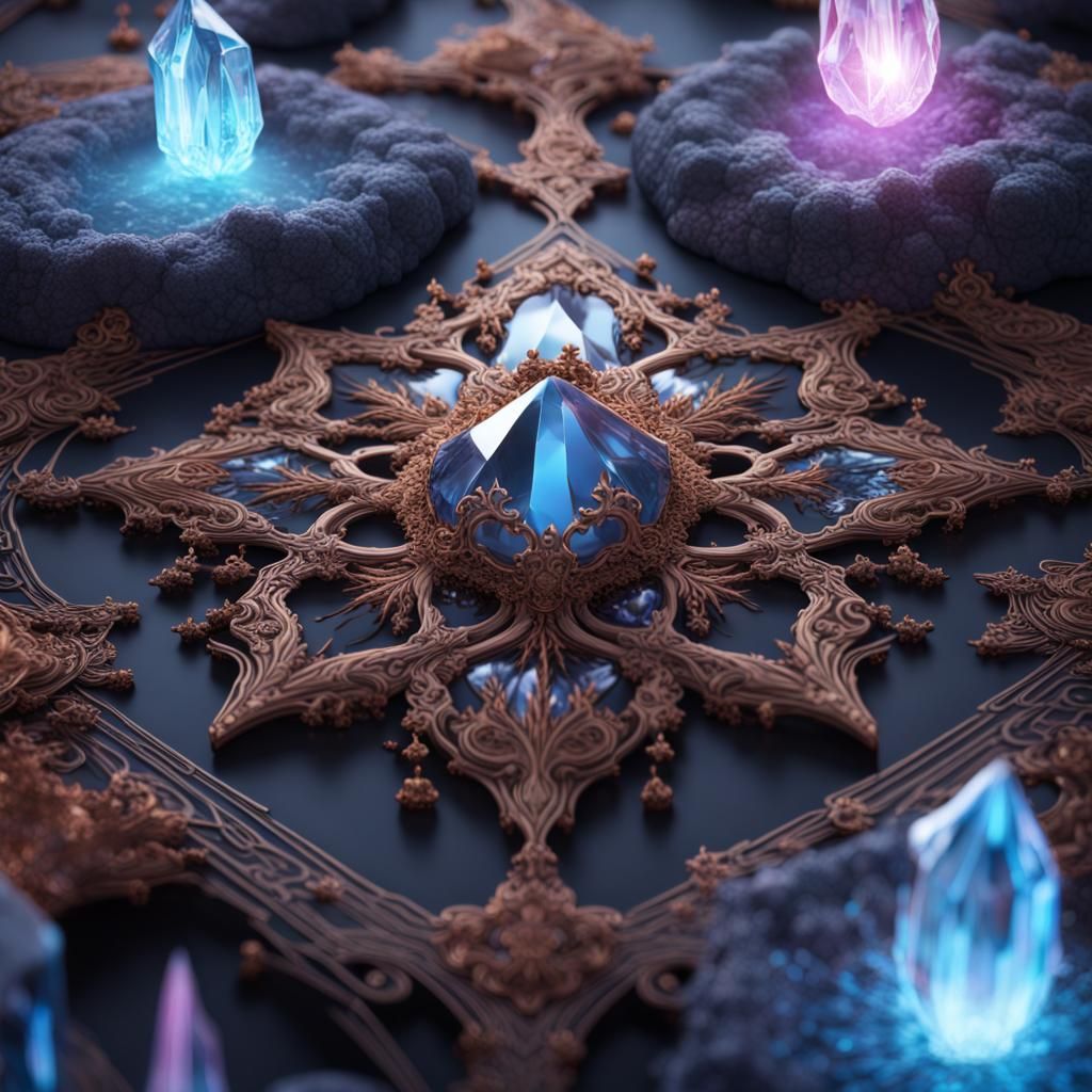 Starlinerlace Crystal Detailed Matte Painting