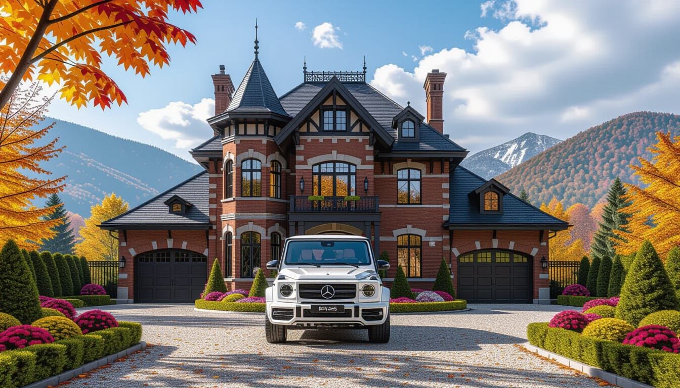 Victorian Chateau with Mercedes AMG G 63