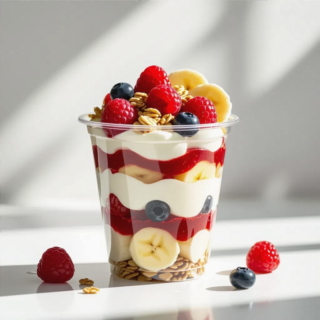 Hyper-Realistic Yogurt Parfait Still Life