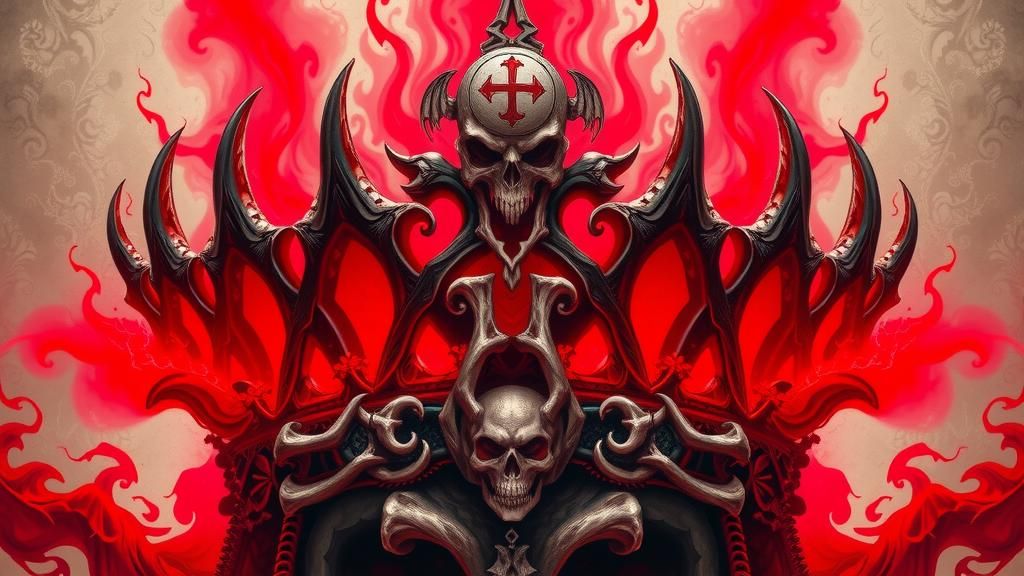 Ornate Bone Crown Radiating Vampiric Power