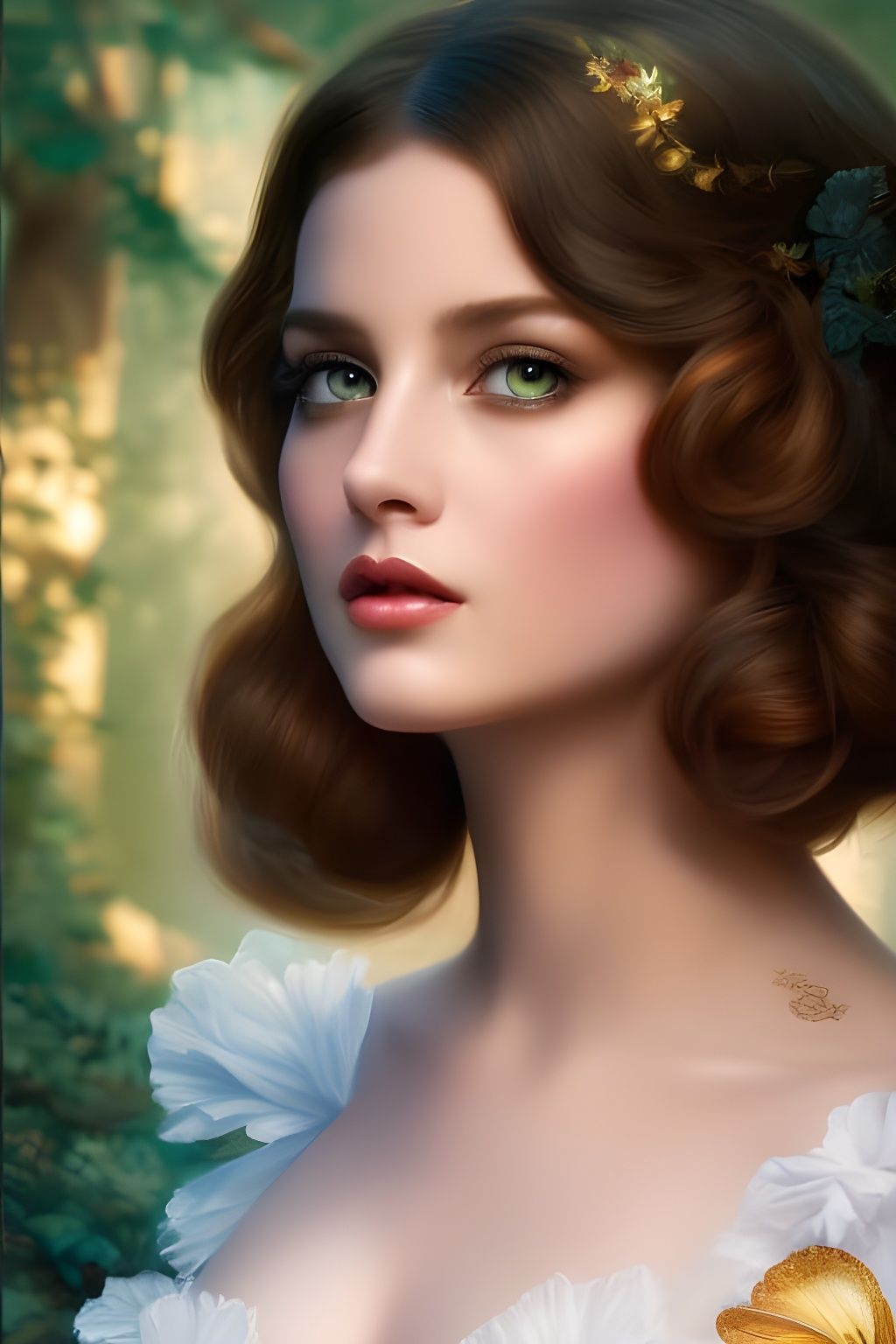 Gorgeous French Maid in Hyperrealistic Style