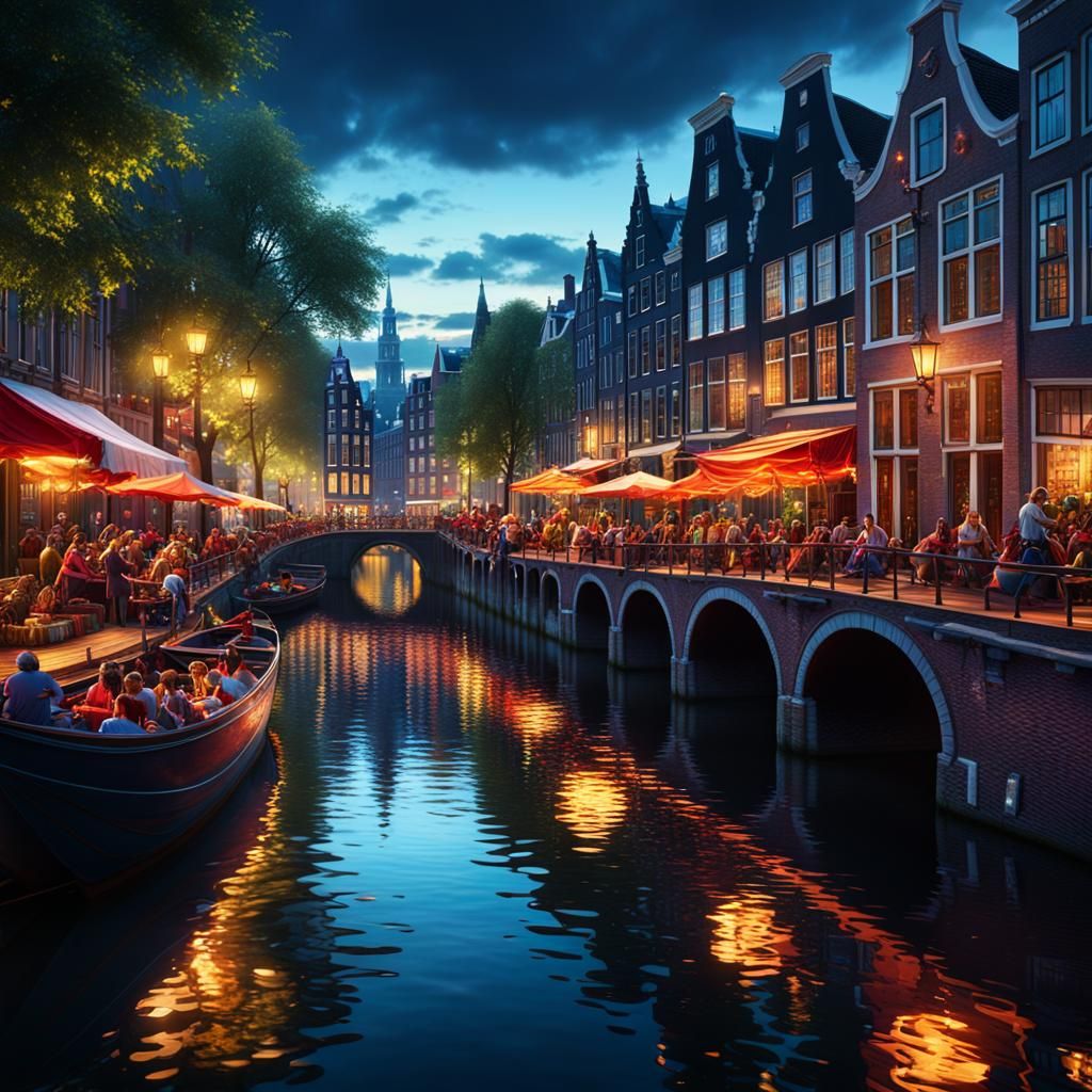 Wine Festival in Amsterdam: Digital Matte Painting