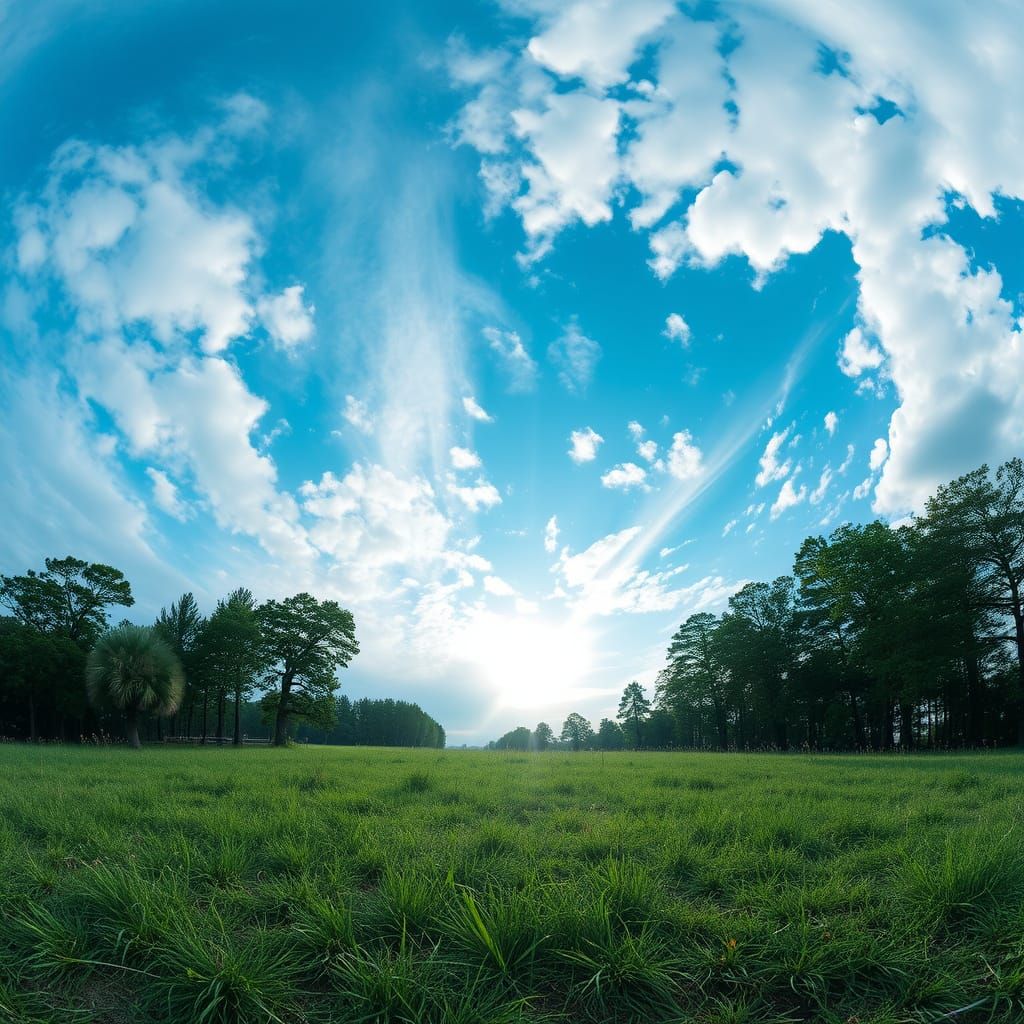 Vast Sky Meets Earth Landscape