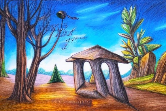 Simple Childlike Drawing