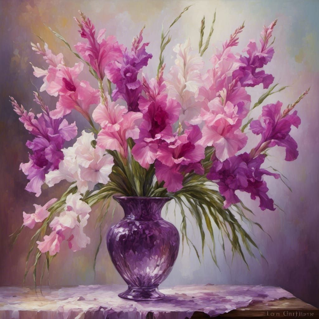 Purple vase