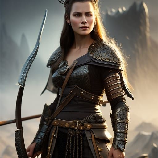 Viking Berserker Portrait in Dark Fantasy Style