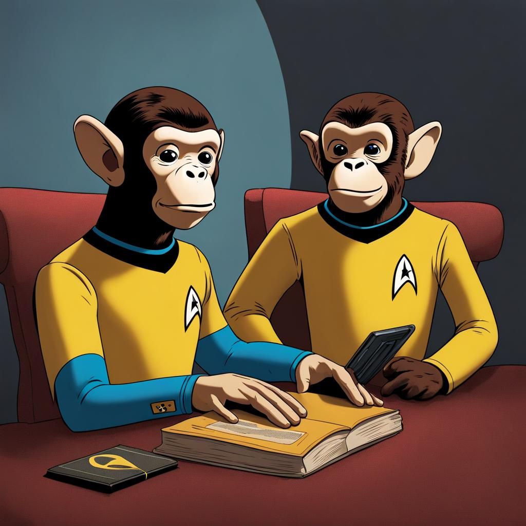 Star Trek Meets Curious George in Horror Style