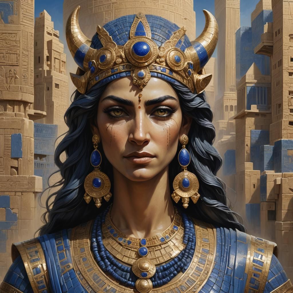 Ancient Royal Goddess in Modern Iraqi Metropolis