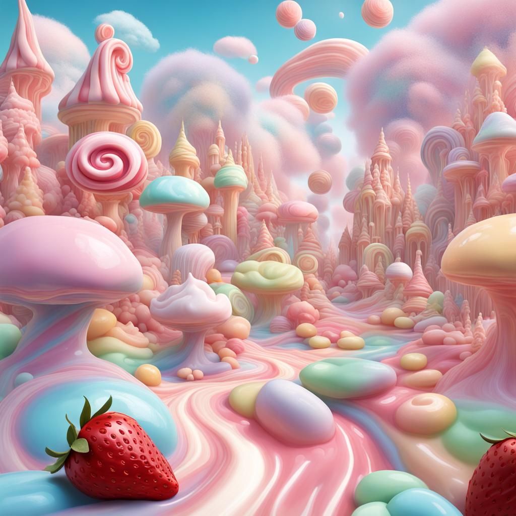 Candy Wonderland: A Pastel Dreamscape of Sweets