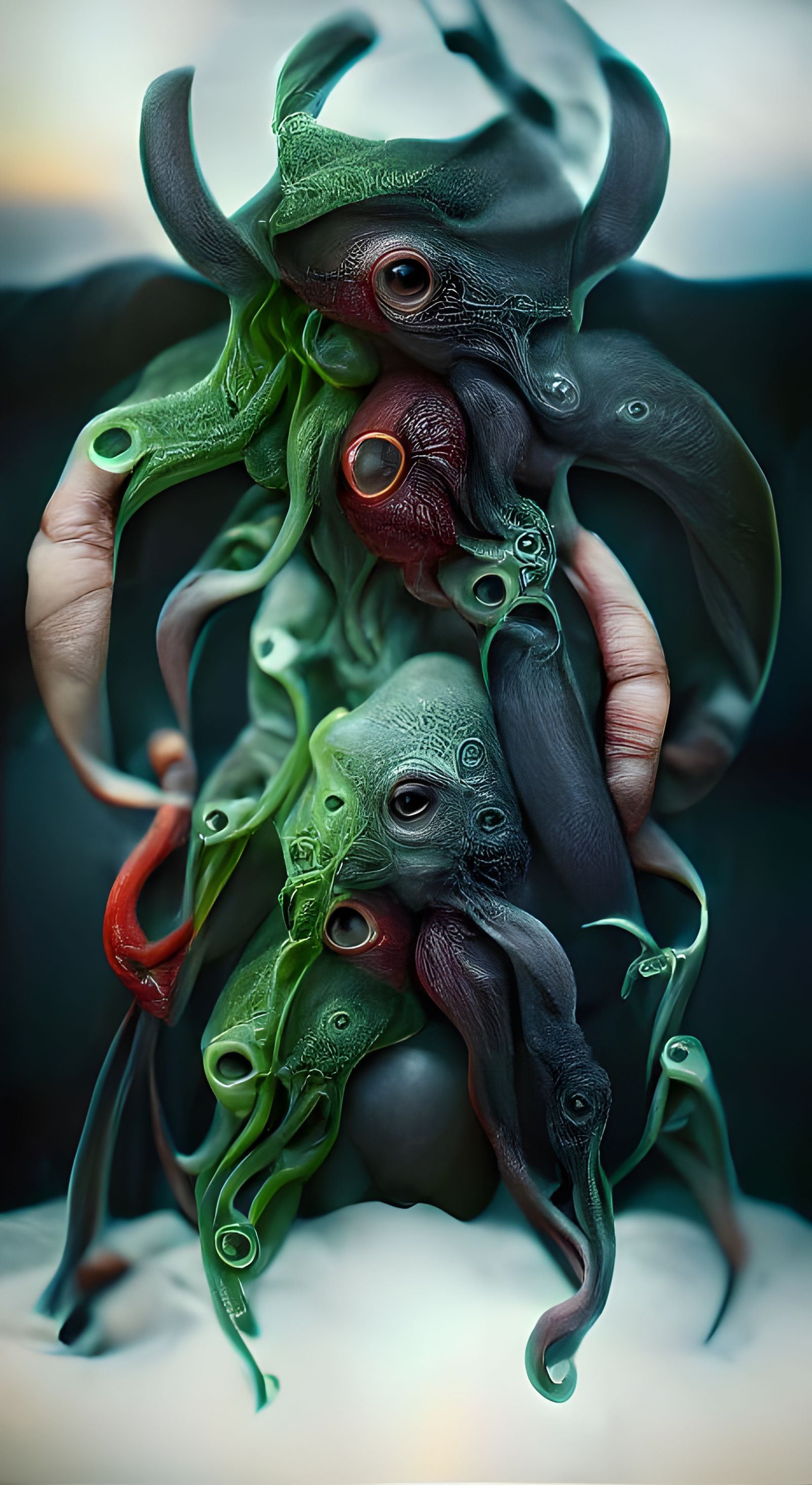 Horrific Meat Sculpture: Devil Squid Demon