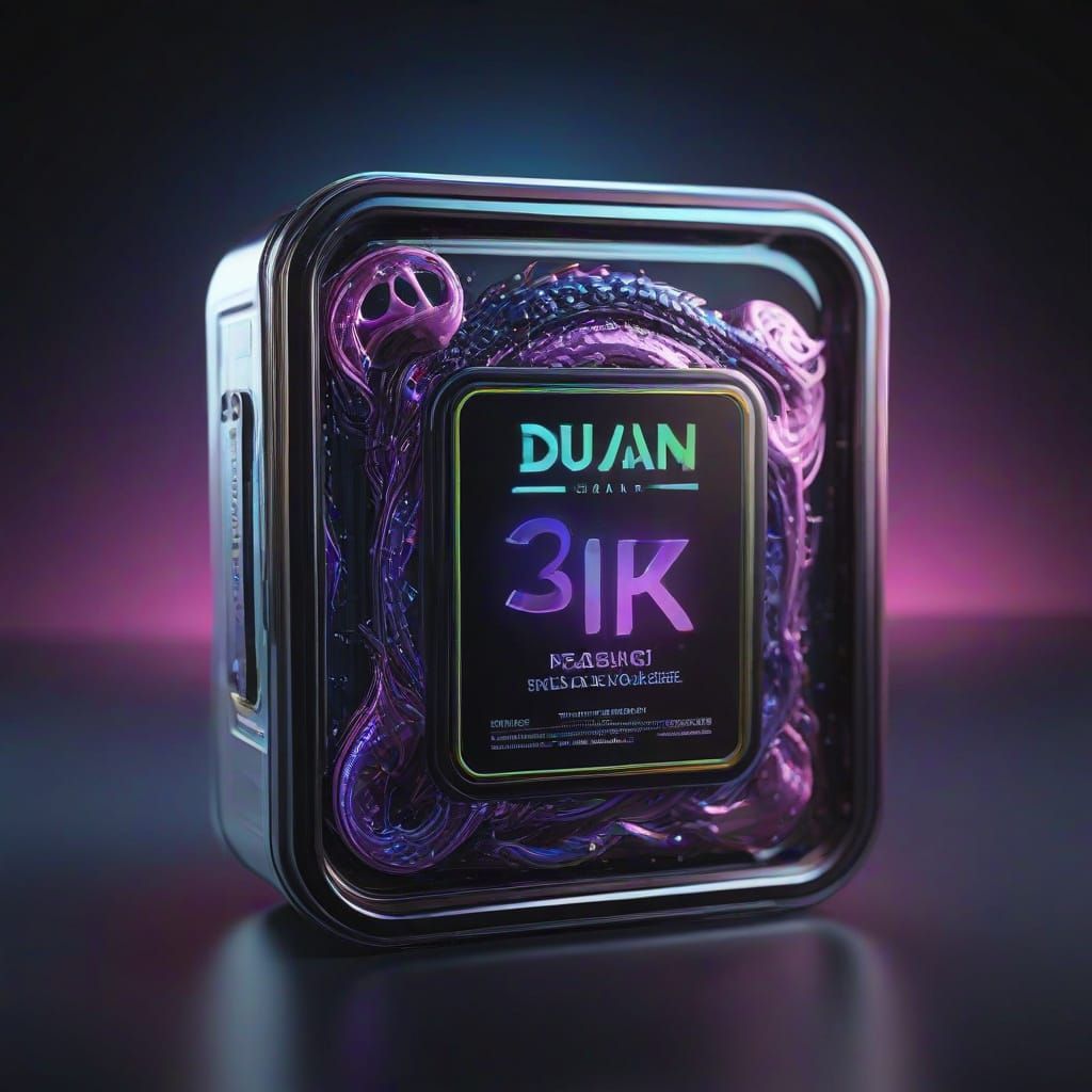 Glowing Galactic Dragon Meat Packs in Futuristic Lab