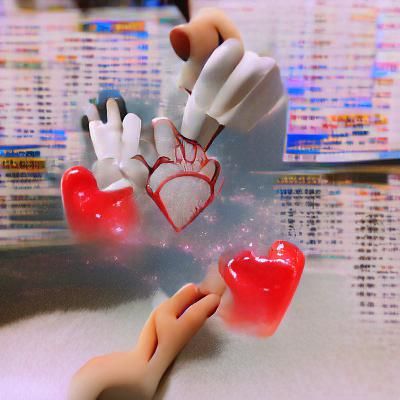 Abstract Heart Image: Holding Love Forever