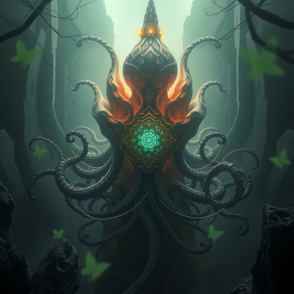 Ethereal Bloom: Mystique and Bioluminescence