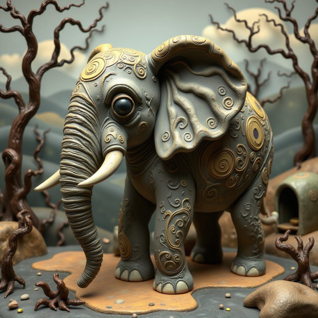 Abstract Shadow Hills Landscape: AI Generated Art