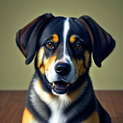 Realistic Image of a Pretty Dog