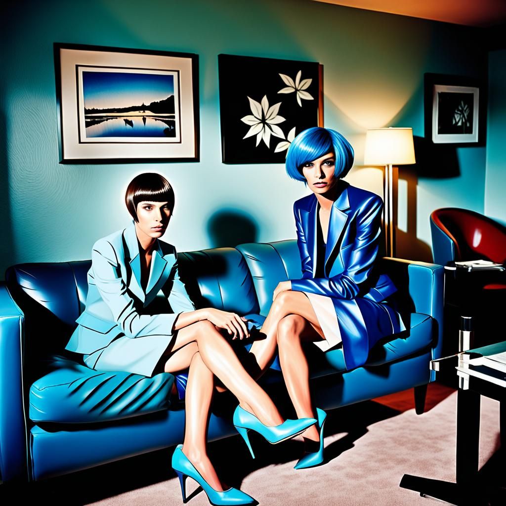 Boy Cross-Dressed in Stilettos: Cinematic Film Still