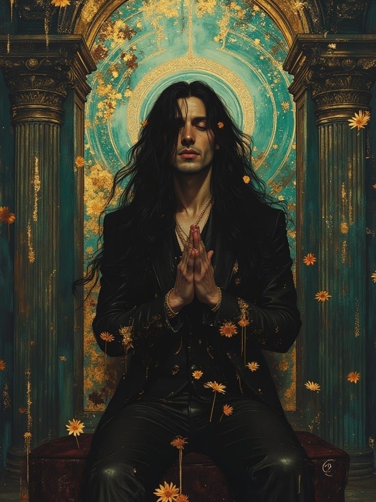 Man in Dieselpunk Oil Painting