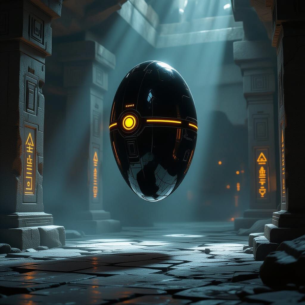 Rakatan Medical Droid in Ancient Chamber