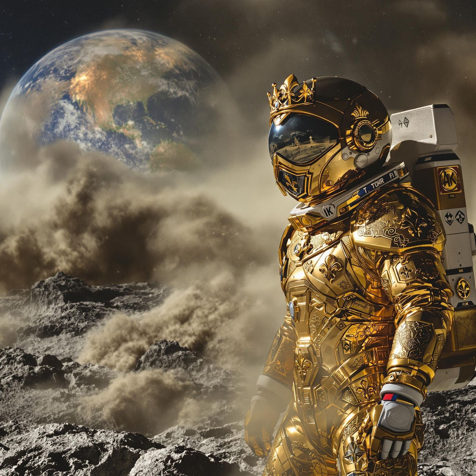 French King On The Moon