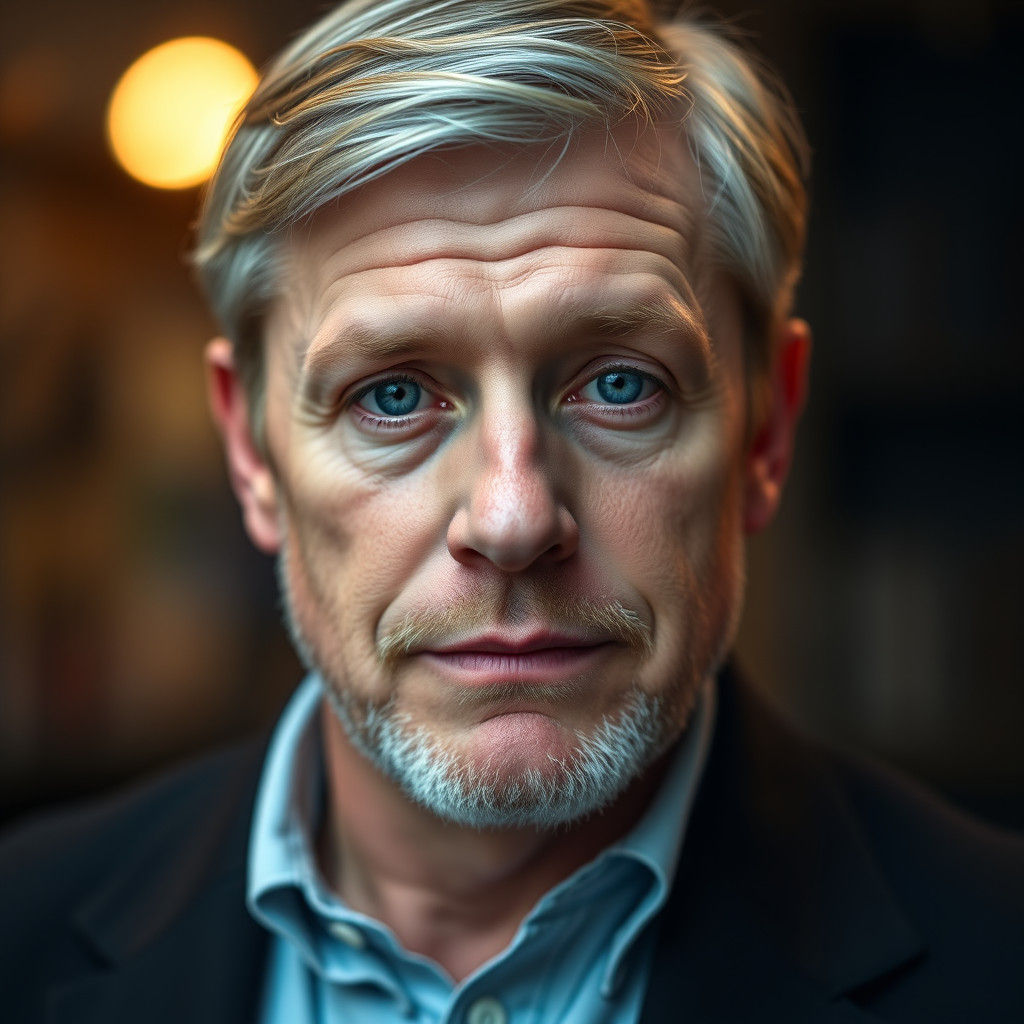 Professional Portrait of a Blond Man in His 40s