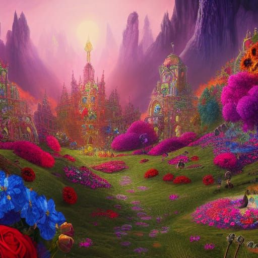 Day of the Dead Kingdom in Hot Colors