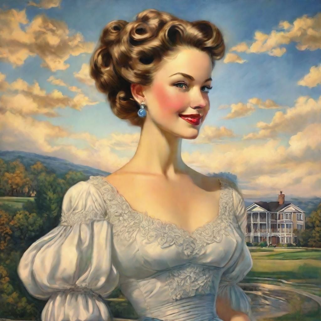 Monica Miles as Betsy Braddock: 1900s Marker Art