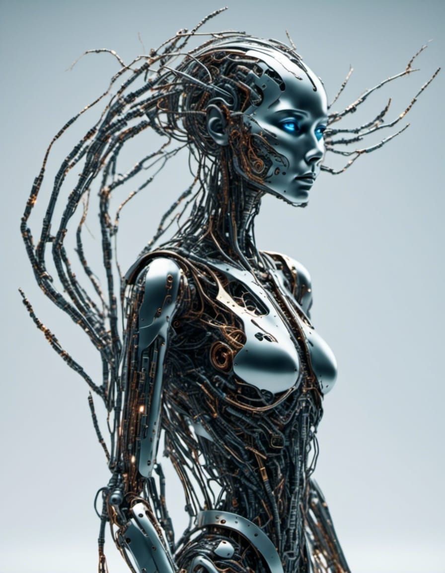 <lora:Asian android:1.0> <lora:Cyberdroid:1.0> Replicant android more human than a human, trending on Artstation Unreal ...