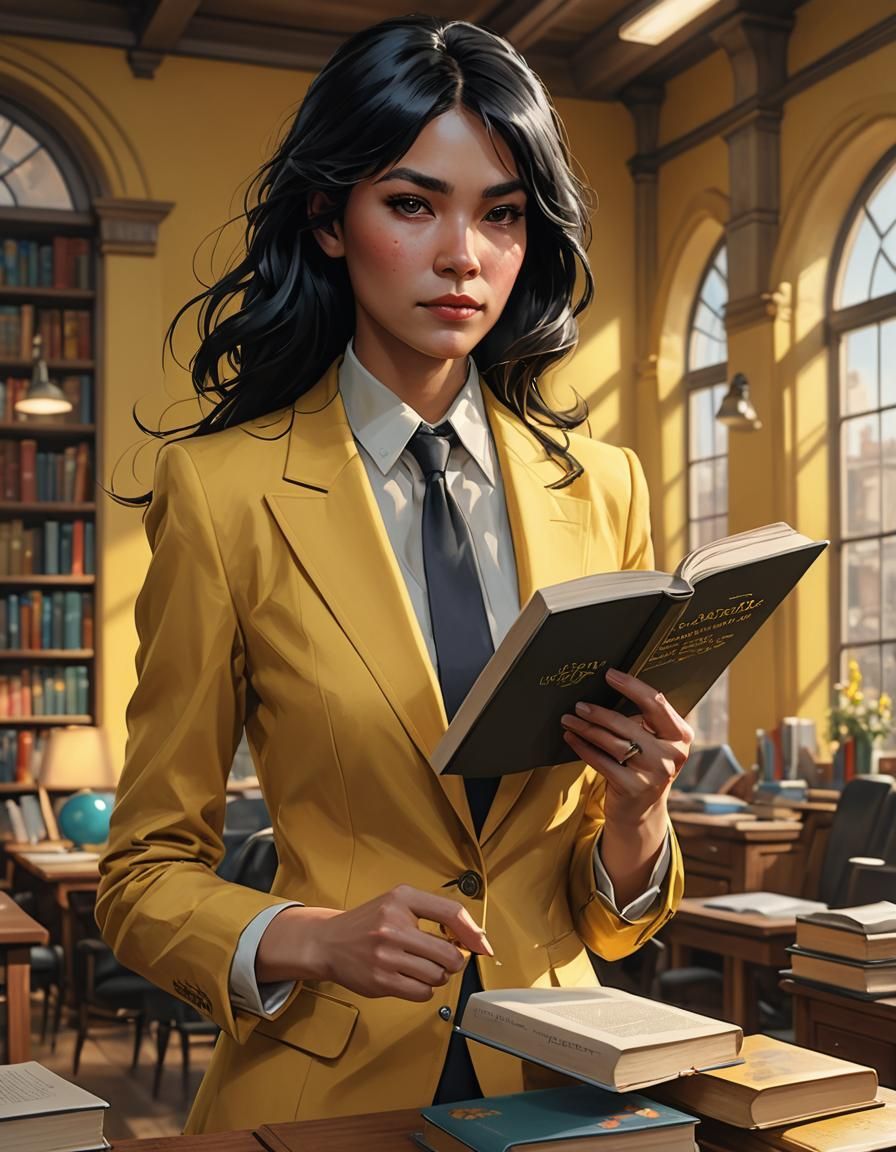 Female Teacher Portrait with Dynamic Lighting