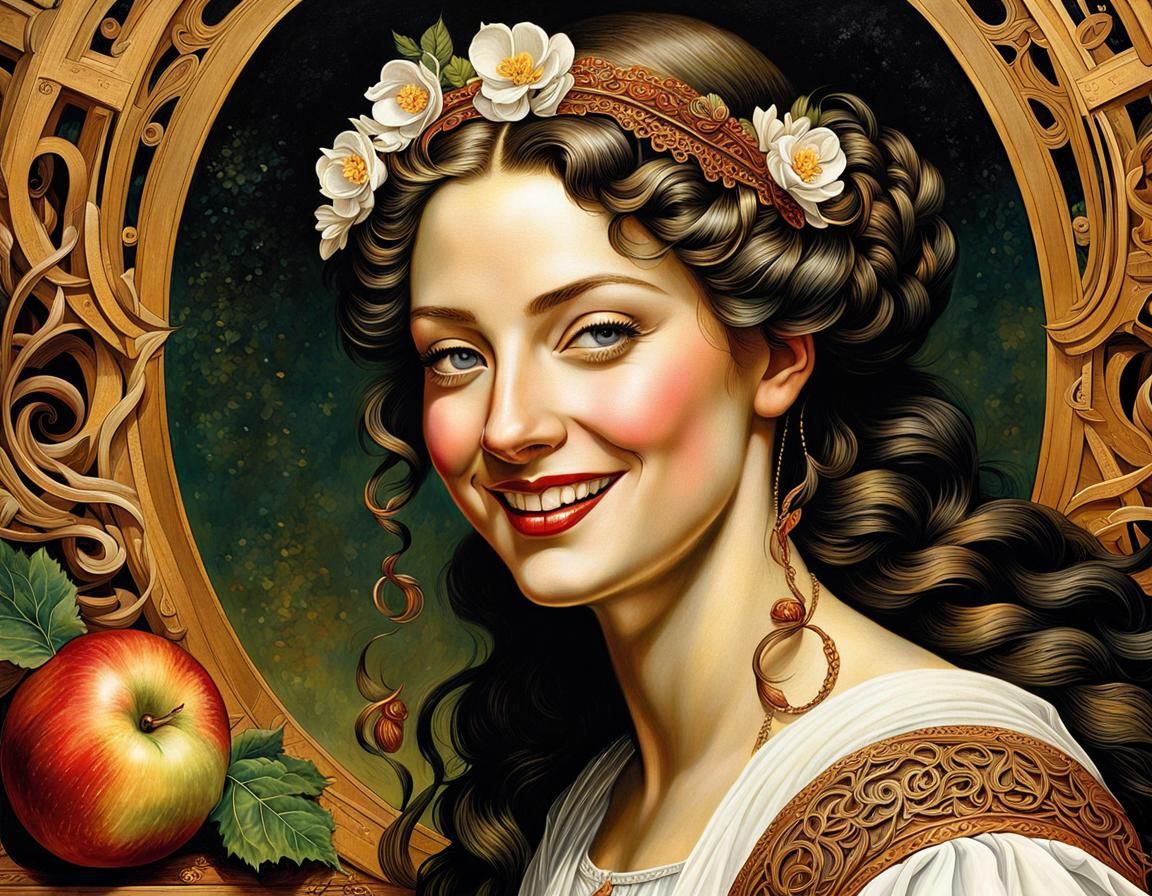 Whimsical Beauty in Detailed Fantasycore Painting