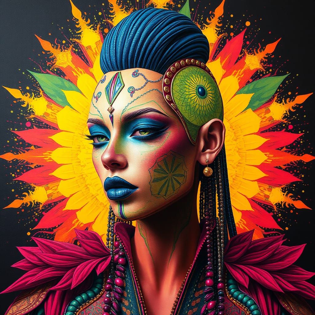 Biometric Pop Art Fashion Explosion