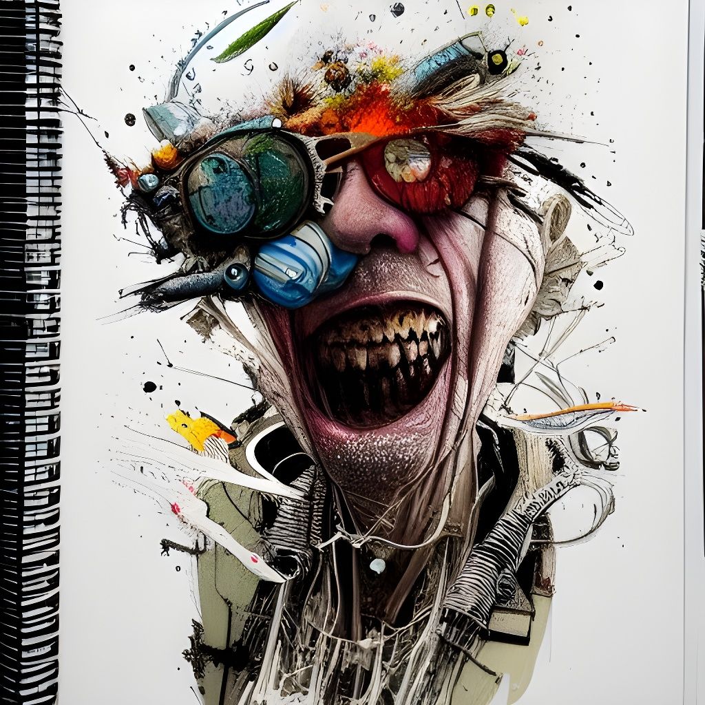 Surreal Vaporwave Art: Intricate Cel-Shaded Masterpiece