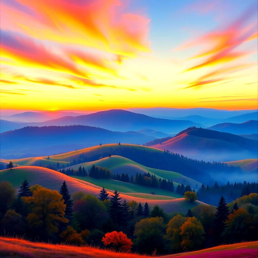 Beneath the golden hush of twilight, where earth and sky meet in quiet harmony